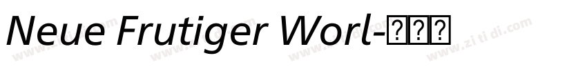 Neue Frutiger Worl字体转换 Neue Frutiger Worl字体转换